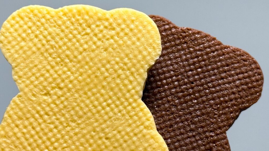 粘土製クッキーの裏面